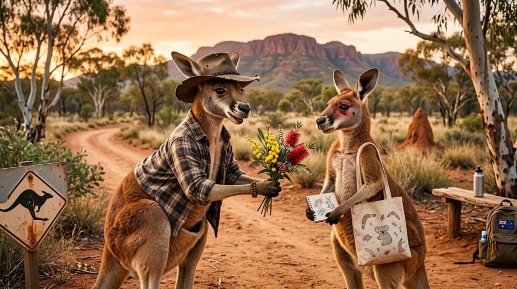 Kangaroo-Inspired Australian Pick Up Lines