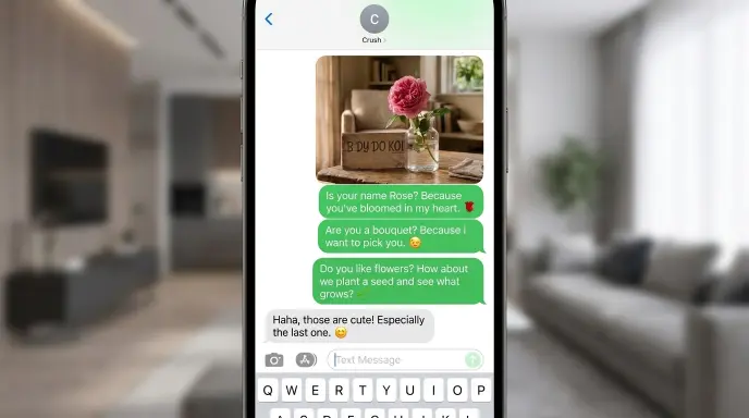 Flower Pick Up Lines for Texting and DMs
