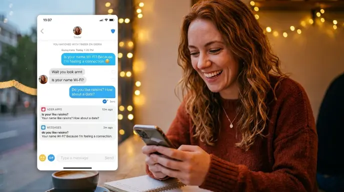 Tinder Pick Up Lines for Texting and DMs